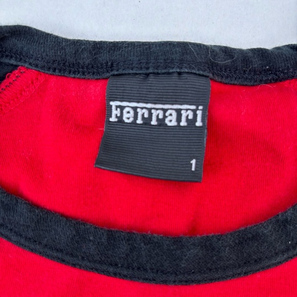 🇮🇹Tifosa!! Vintage FERRARI🇮🇹
Cropped Baby tee So Cute! 
☀️Suns out ☀️Guns 💪 out! - Picture 2 of 6